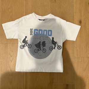 Kids Beige Graphic Tee with 'Be Good' Design